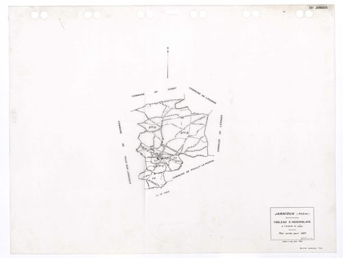 Tableau d'assemblage (TA). Plan révisé pour 1937. Edition à jour pour 1983.