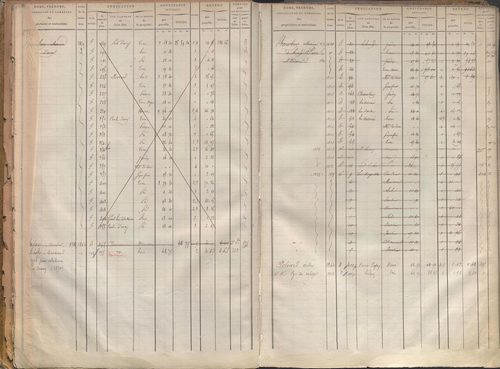 État de sections et matrice des propriétés foncières.