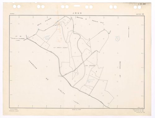 Section AS. Feuille renouvelée pour 1967. Edition à jour pour 1983.