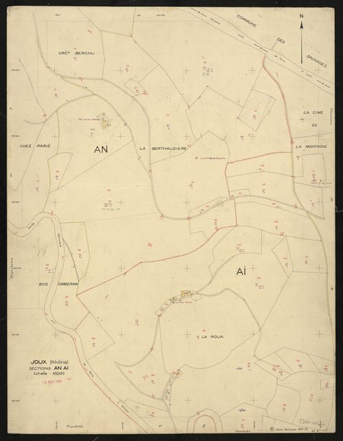 Recto : sections AN, AI. Planchette n°6.