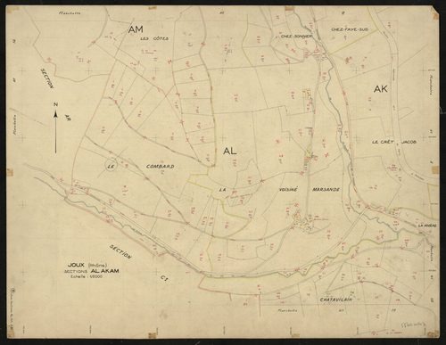 Sections AL, AK, AM : planchette n°11.