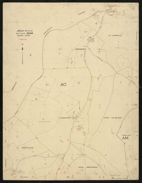 Sections AO, AM : planchette n°8.