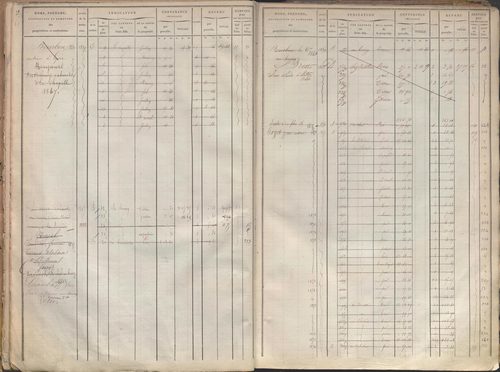 État de sections et matrice des propriétés foncières.