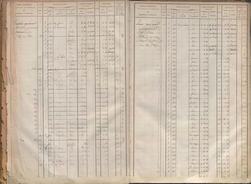 État de sections et matrice des propriétés foncières.