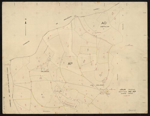 Sections AO, AP : planchette n°14.