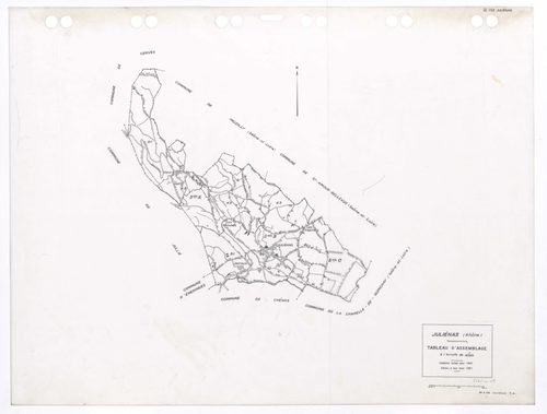 Tableau d'assemblage (TA). Cadastre révisé pour 1937. Edition à jour pour 1991.