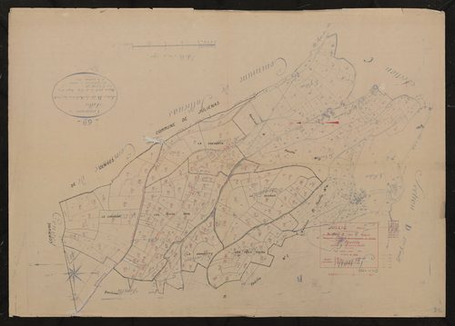 Section B dite du Robert 2e feuille (partie de l'ancienne 2e feuille). Plan révisé pour 1935.