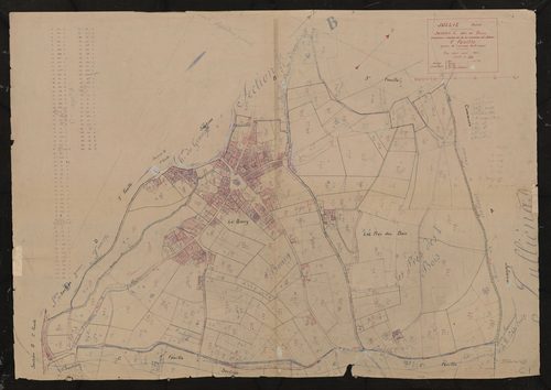 Section C dite du Bourg 1ère feuille (partie de l'ancienne feuille unique). Plan révisé pour 1935.