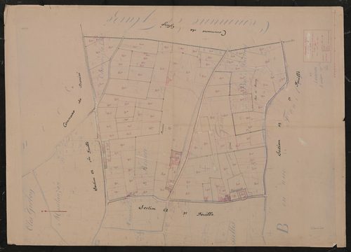 Section A 2e feuille (partie de l'ancienne feuille unique). Plan révisé pour 1933.