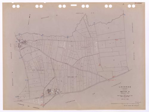 Section B 3e feuille. Feuille dressée en 1830 révisée pour 1933. Edition à jour pour 1983.