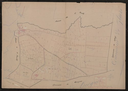 Section B 3e feuille (partie de l'ancienne feuille unique). Plan révisé pour 1933.