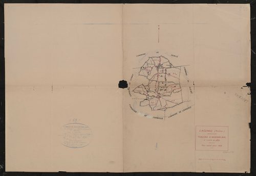 Tableau d'assemblage (TA). Plan révisé pour 1933.