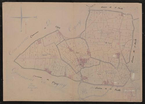 Section B 1ère feuille (partie de l'ancienne feuille unique). Plan révisé pour 1933.