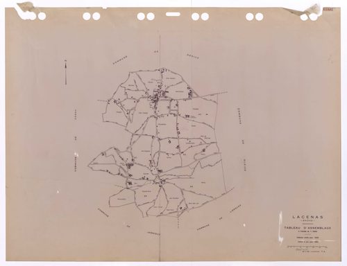 Tableau d'assemblage (TA). Cadastre révisé pour 1933. Edition à jour pour 1983.
