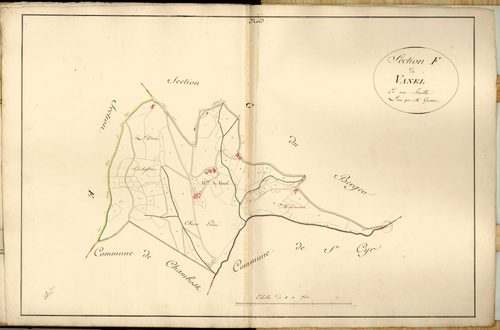 Section F dite du Vanel, feuille unique.
