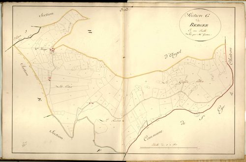 Section G dite du Berger et Peletoux, feuille unique.