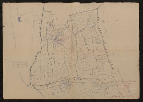 Section E 1ère feuille (partie de l'ancienne feuille unique). Plan révisé pour 1935.
