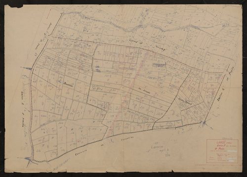 Section F dite des Arruets 2e feuille (partie de l'ancienne feuille unique). Plan révisé pour 1935.