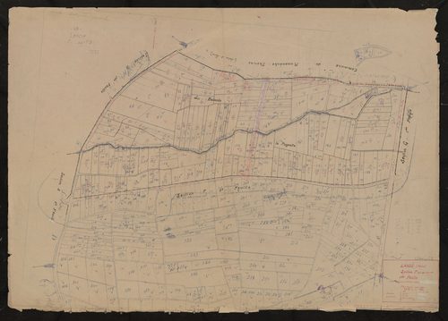 Section F dite des Arruets 1ère feuille (partie de l'ancienne feuille unique). Plan révisé pour 1935.