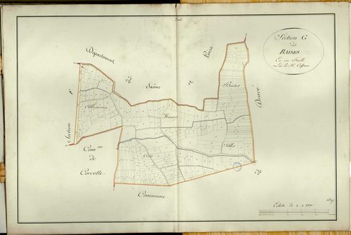 Section G (parcelles 1-252), feuille unique.