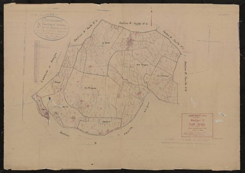 Section C feuille unique (ancienne feuille unique). Plan révisé pour 1934.