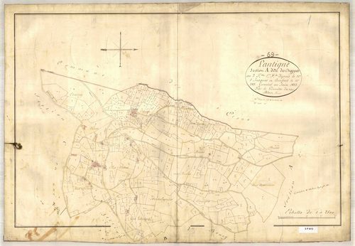 Section A dite des Chappes, feuille n°1 (parcelles 1-385).