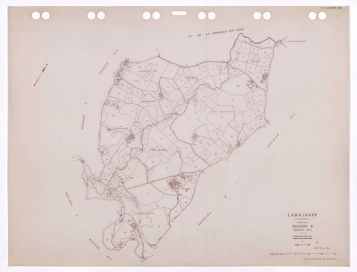 Section B feuille n°2. Feuille révisée pour 1952. Edition à jour pour 1986.