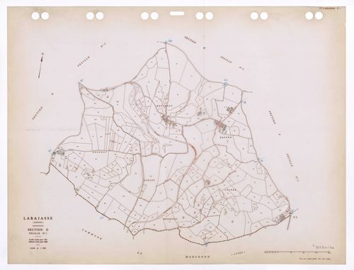 Section G feuille n°1. Feuille révisée pour 1952. Edition à jour pour 1986.