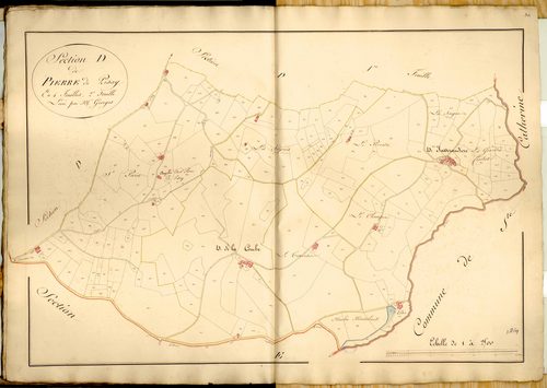 Section D dite de Saint-Pierre de Lizay, feuille n°2 (parcelles 234-516).