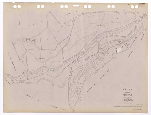 Section B feuille n°2 (ancienne feuille B3). Plan révisé pour 1932. 2e édition à jour pour 1982.