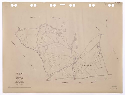 Section B feuille n°5 (ancienne feuille B6). Plan révisé pour 1932. 2e édition à jour pour 1982.