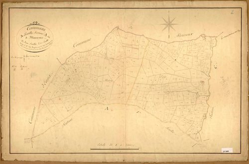 Section A dite de Mosoeuvre, feuille n°2 (parcelles 529-869).