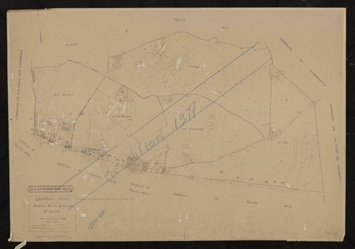 Section B dite de Cruzoles 2e feuille. Plan cadastral révisé pour 1936. Réédition pour 1977.