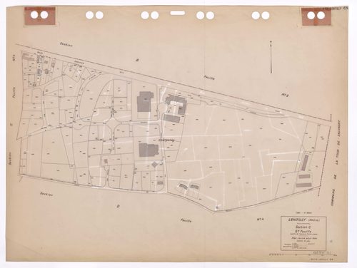 Section C feuille n°5 (partie de l'ancienne feuille unique). Plan révisé pour 1936. 3e édition à jour pour 1980.