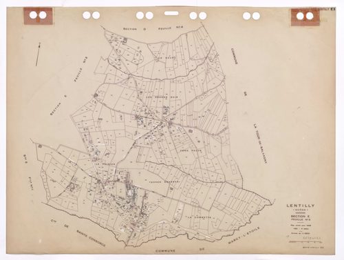 Section E feuille n°3. Plan révisé pour 1936. 3e édition à jour pour 1980.