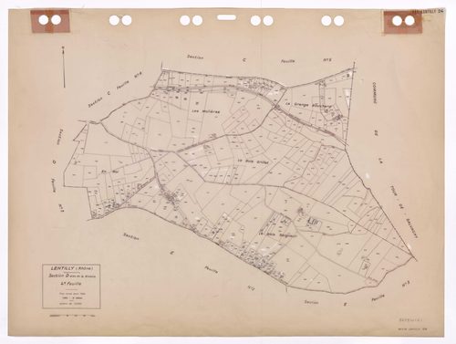 Section D dite de la Rivoire feuille n°4. Plan révisé pour 1936. 3e édition à jour pour 1980.