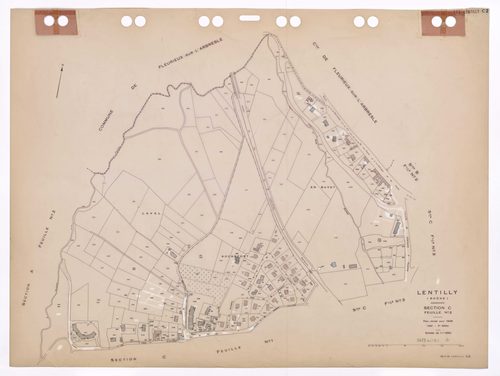 Section C feuille n°2. Plan révisé pour 1936. 3e édition à jour pour 1980.