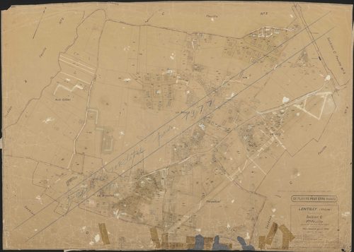 Section C 1ère feuille (partie de l'ancienne feuille unique). Plan cadastral révisé pour 1936. Réédition pour 1977.