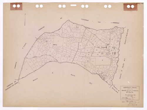 Section A dite de Mosouvre feuille n°2. Plan révisé pour 1936. 3e édition à jour pour 1980.