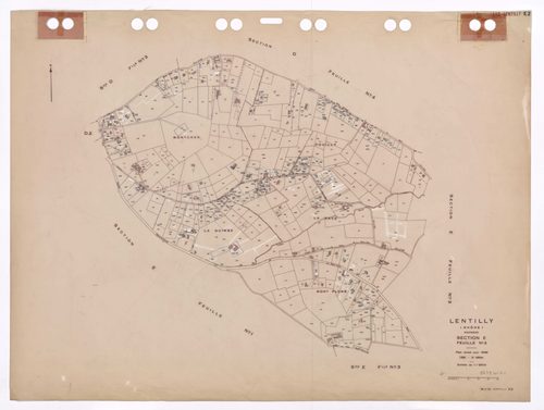 Section E feuille n°2. Plan révisé pour 1936. 3e édition à jour pour 1980.
