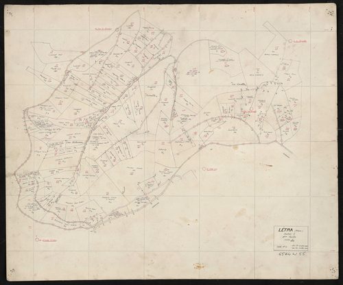 Recto : section E 1ère feuille. Levé n°3 du 1er au 30 juillet 1942.