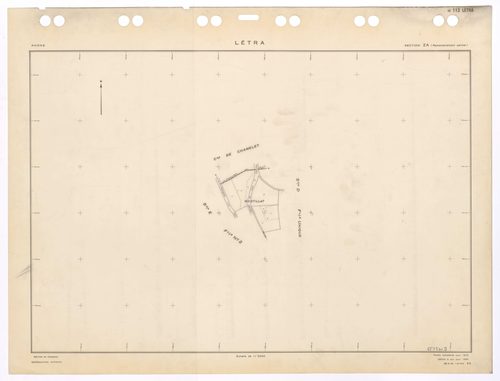 Plans minutes de conservation (PMC) : section ZA. Feuille remembrée pour 1970. Edition à jour pour 1984.