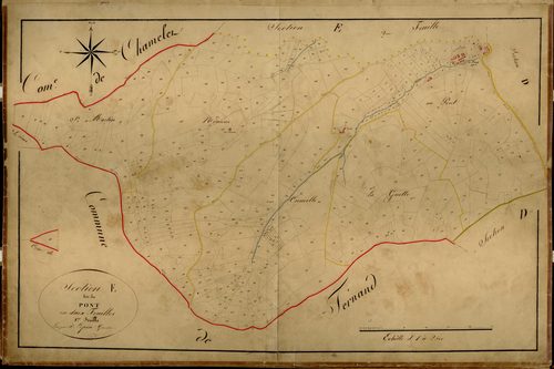 Section E dite du Pont, feuille n°1 (parcelles 1-469).