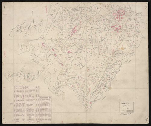 Recto : section C feuille unique. Levé n°7 du 3 novembre au 12 décembre 1942.