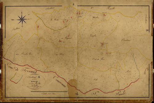 Section B dite de la Roche, feuille n°2 (parcelles 160-623).