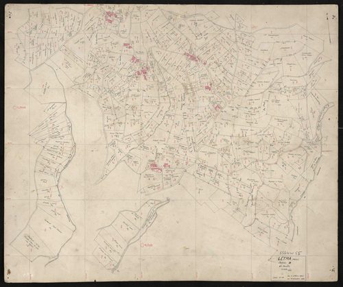 Recto : section B 2e feuille. Levé n°10 du 2 octobre au 15 décembre 1944.