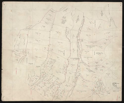 Recto : section A 1ère feuille. Levé n°14 du 22 octobre au 20 novembre 1945.