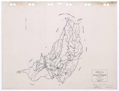 Tableau d'assemblage (TA). Cadastre révisé pour 1947. Edition à jour 1993.