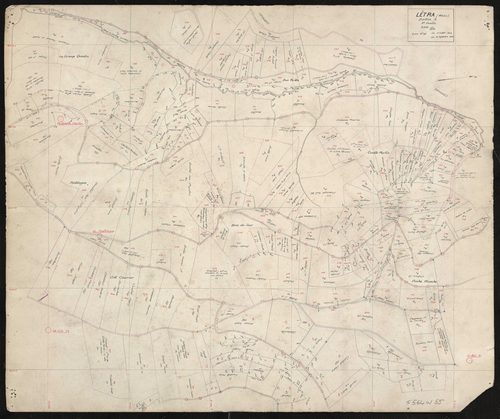 Verso : section A 2e feuille. Levé n°12 du 3 juillet au 10 septembre 1945.
