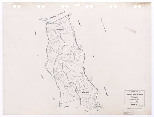 Section B dite de la Roche 1ère feuille. Feuille révisée pour 1947. Edition à jour 1993.